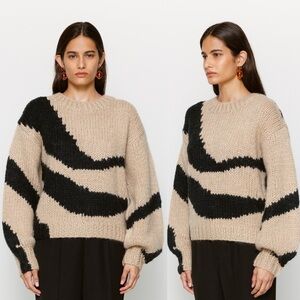The Wolf Gang Palermo Knit Sweater in Geometric Print